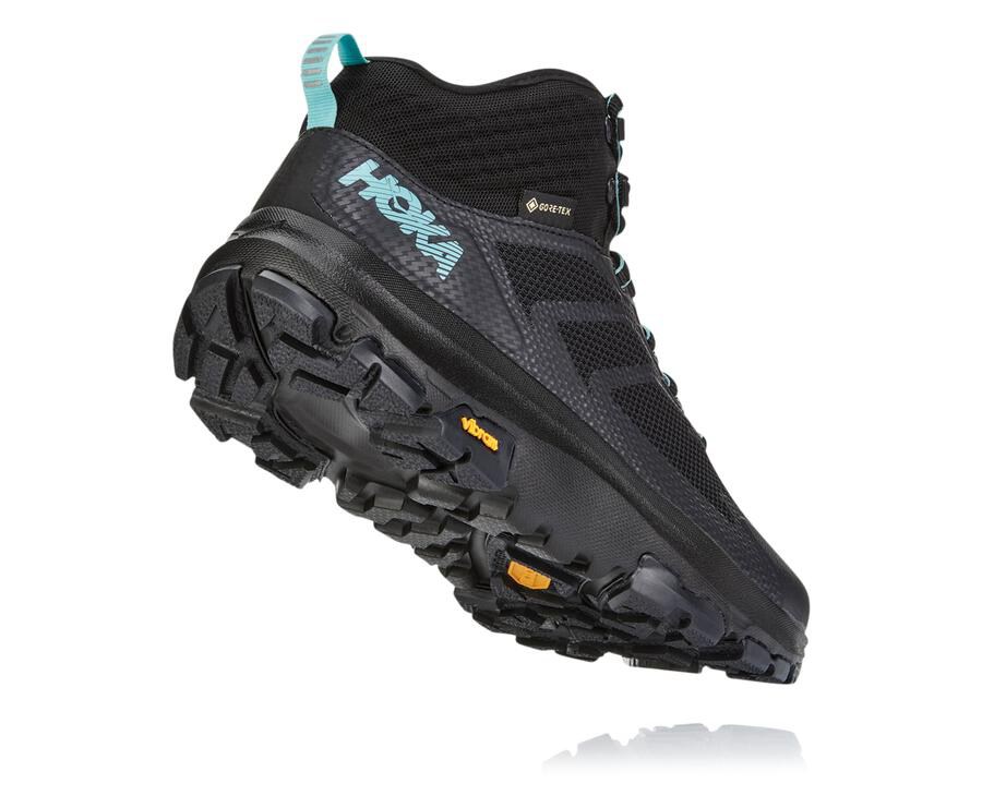 Hoka One One Turisticke Topanky Damske Čierne - Toa GORE-TEX - 41325-PTBX